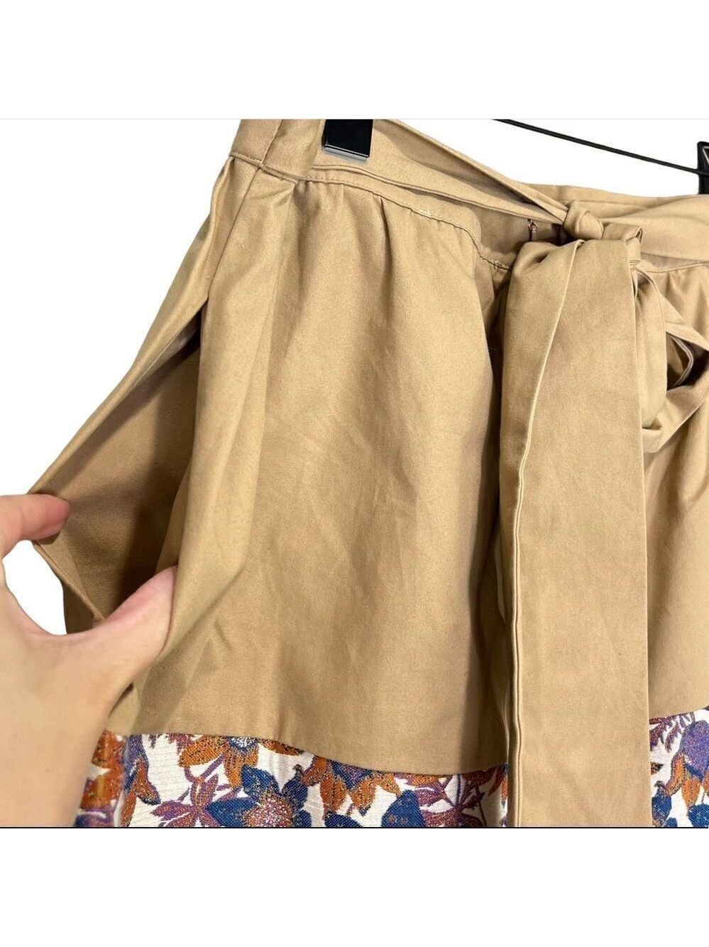 NEW Sachin + Babi Tan and Floral Jacquard Maxi Skirt Size 12 - Picture 7 of 14